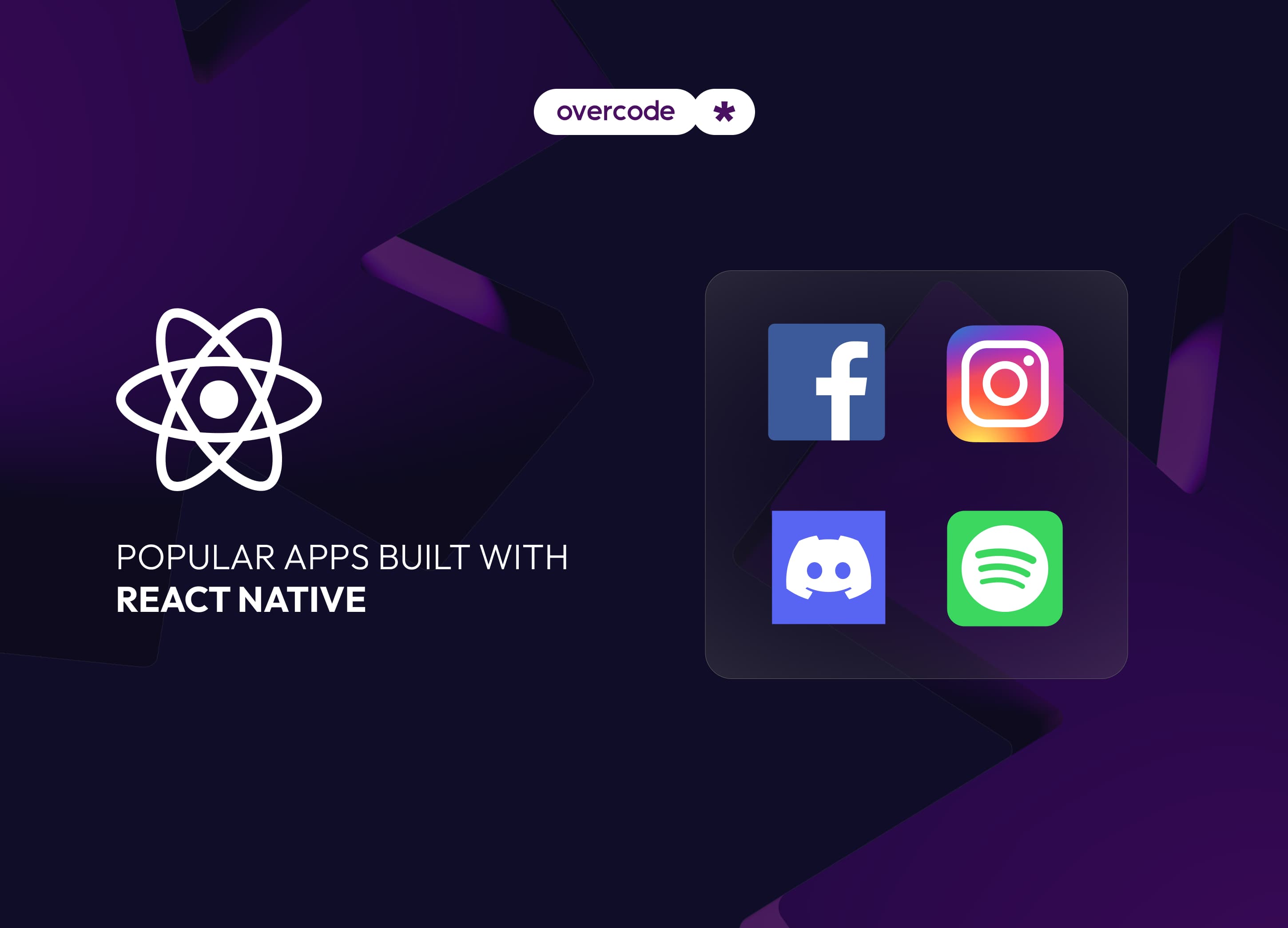 Popular apps built with React Native
